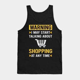 Warning Shopping Shopper Tank Top